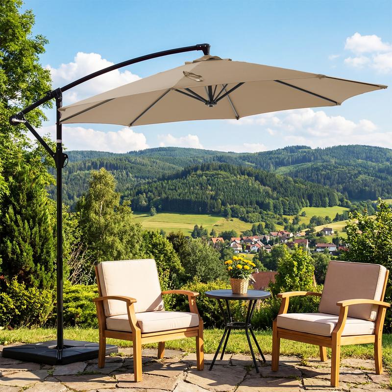 Valora Shade™ 10ft Offset Outdoor Patio Umbrella